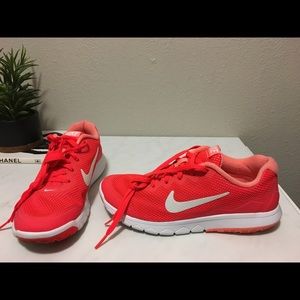 Coral Nike shoes